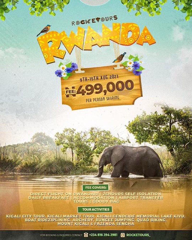 Rwanda tour with wildlife and scenic landscapes